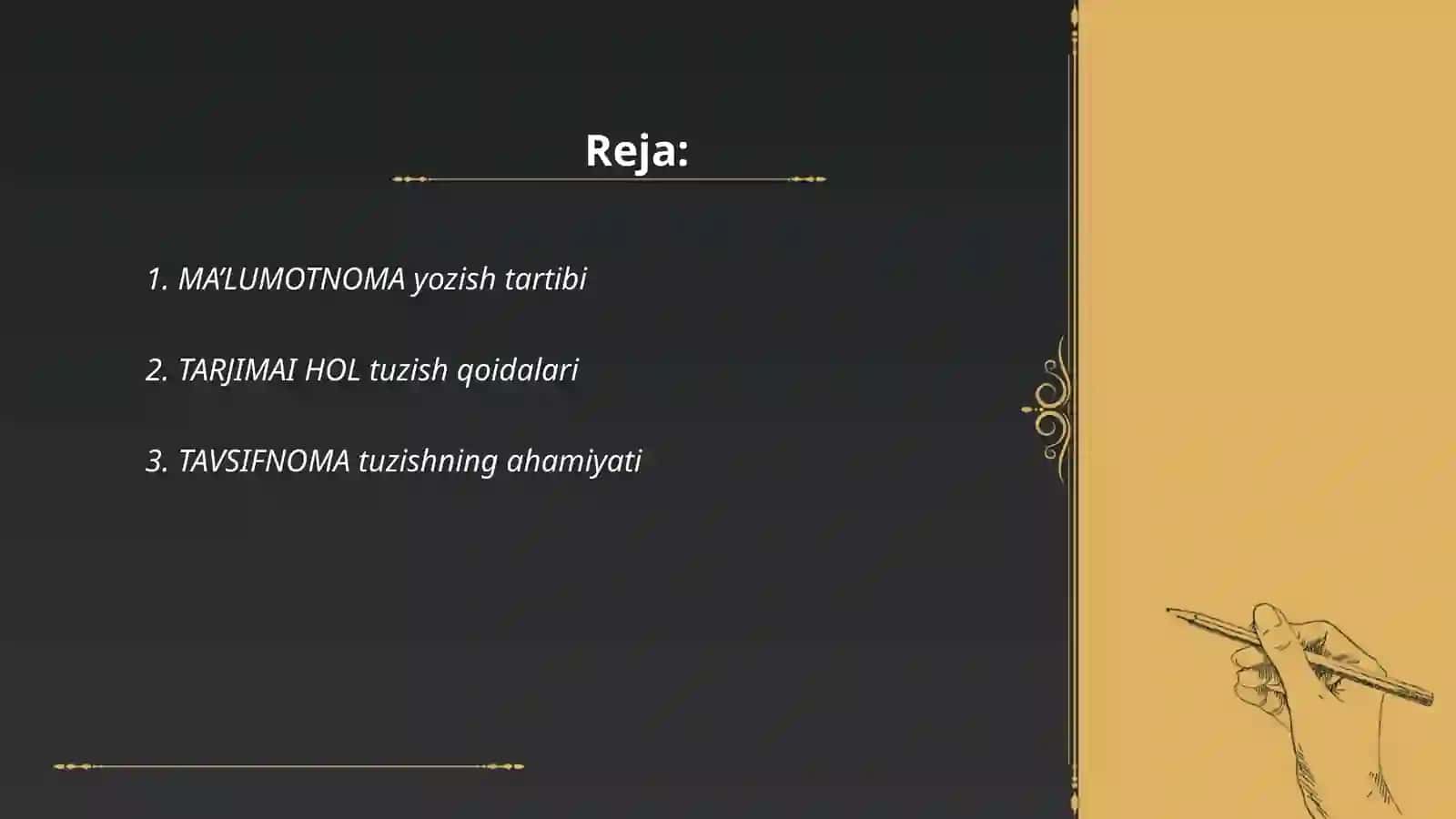 MA’LUMOTNOMA yozish tartibi 2
