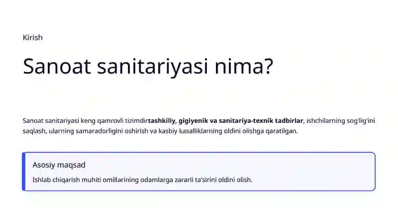 Sanoat sanitariyasi 2