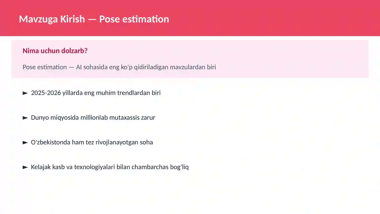Pose estimation 2