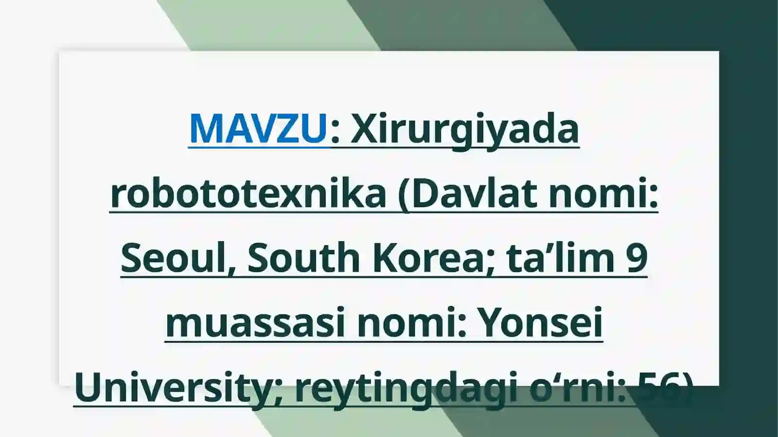 Xirurgiyadarobototexnika 2