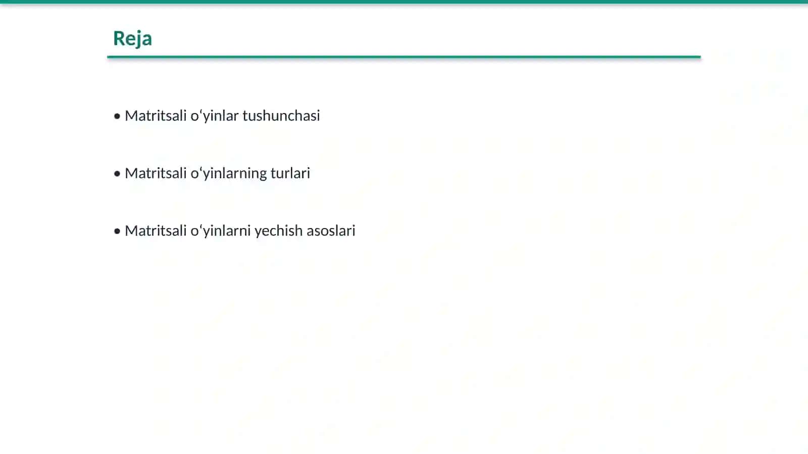 Matritsali o‘yinlarni yechish metodlari 2