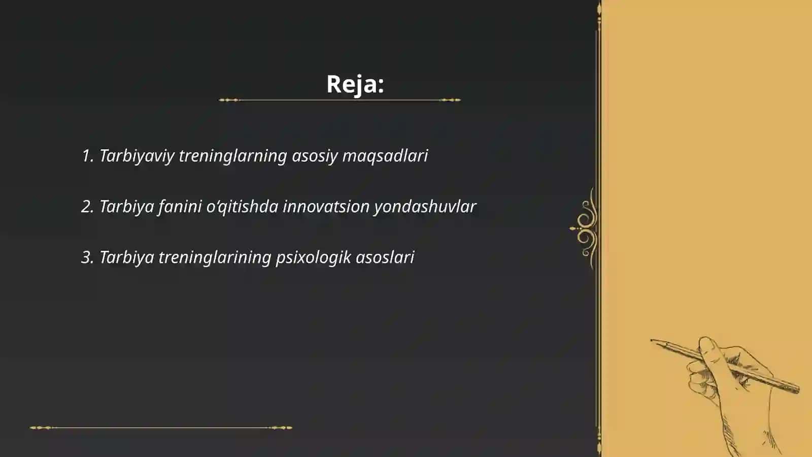 Tarbiyaviy treninglar 2