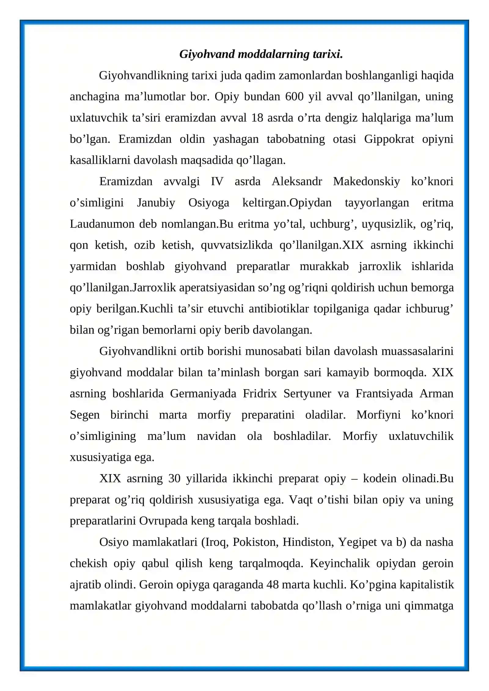 Giyohvandlik va uning zararli oqibatlari 2