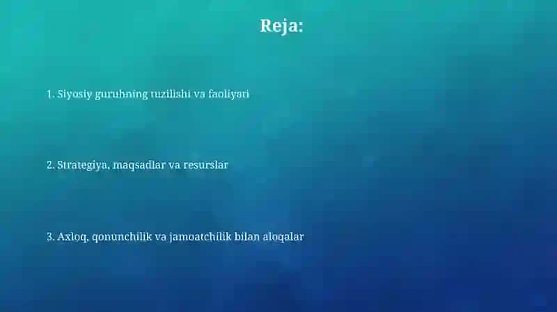 Siyosiy jamoa 2
