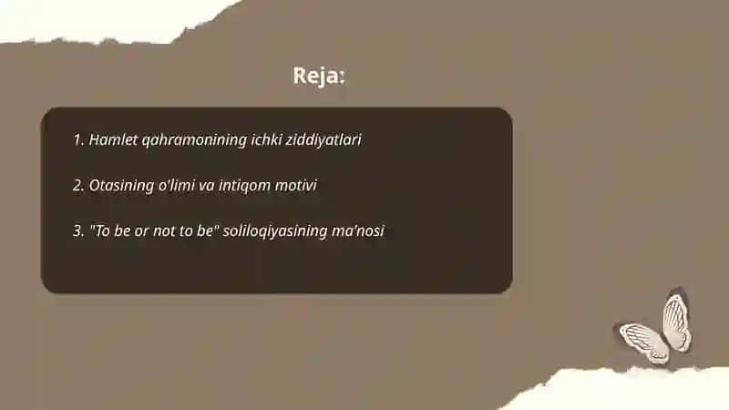 Shekisperning "Hamlet" tragediyasi 2