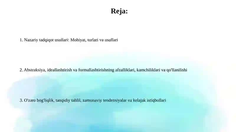 Ilmiy tadqiqot metodologiyasi 2