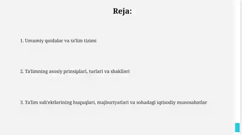 Ta'lim to‘g‘risida"gi qonun 2