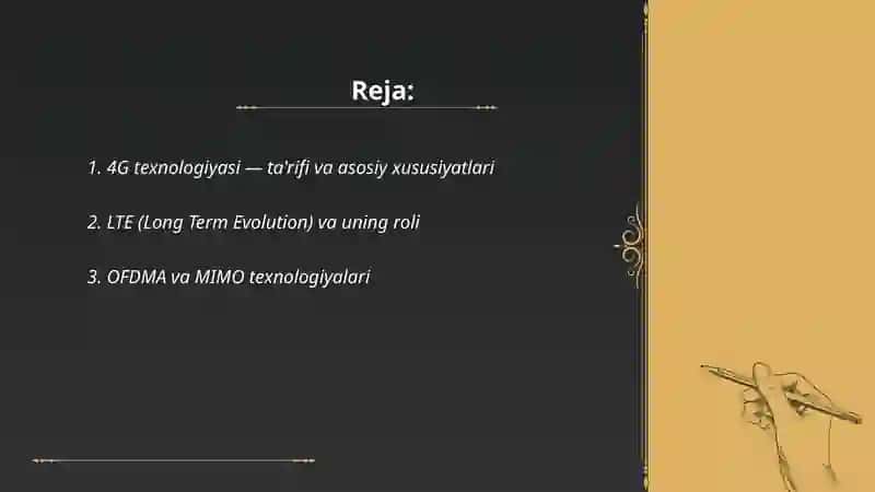 4G texnologiyasi va uning afzalliklari 2