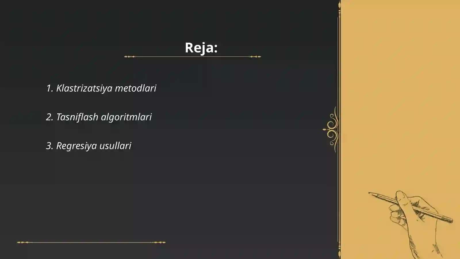 Klastrizatsiya metodlari 2