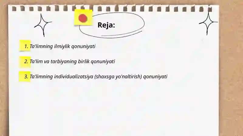 Ta'lim qonuniyatlari 2