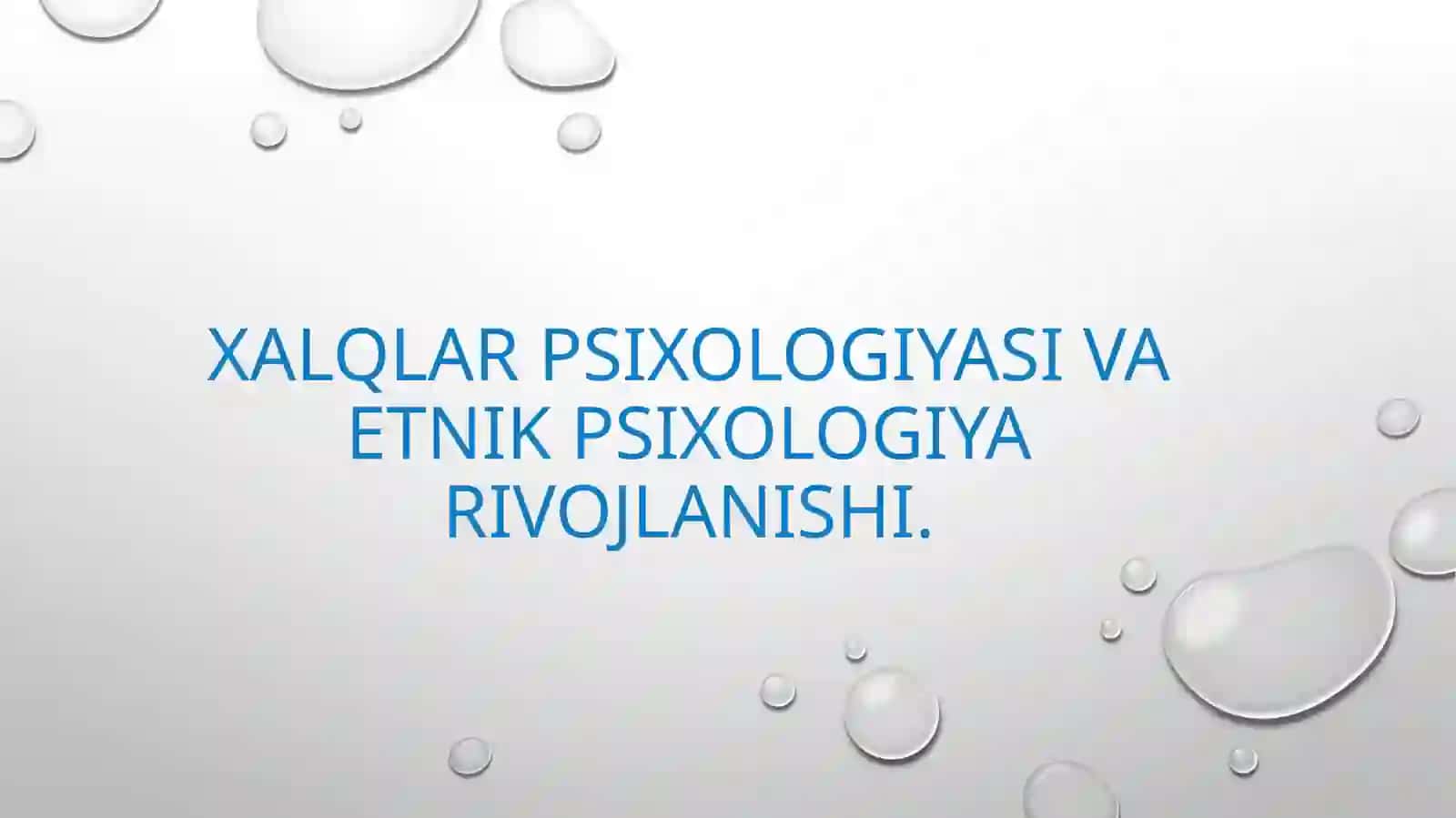 Psixologiya tarixi 2