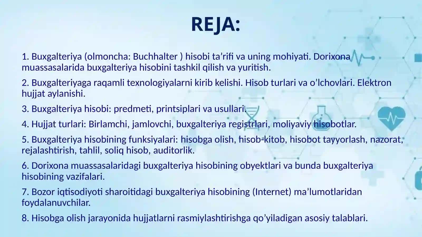 Buxgalteriya hisobining nazariy asoslari 2