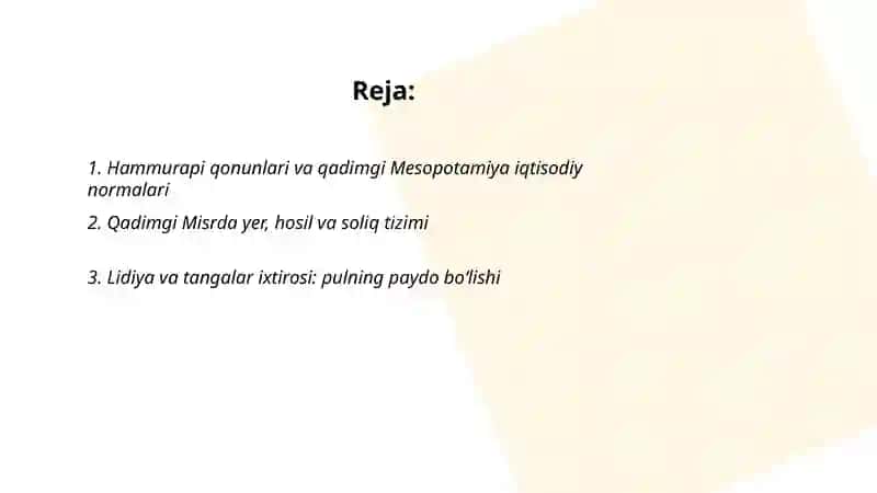 Hammurapi qonunlari va qadimgi Mesopotamiya iqtisodiy normalari 2