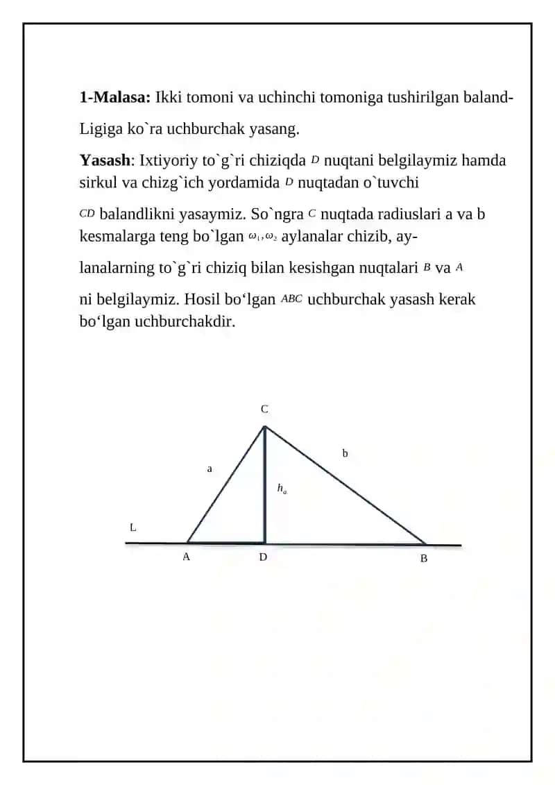 Geometrik yasash metodlari 2