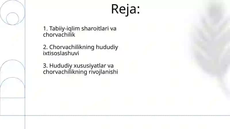 Zamonaviy chorvachilik texnologiyalari 2