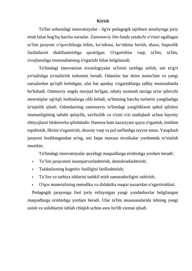 TA’LIMDA INNOVATSION METODLAR 2