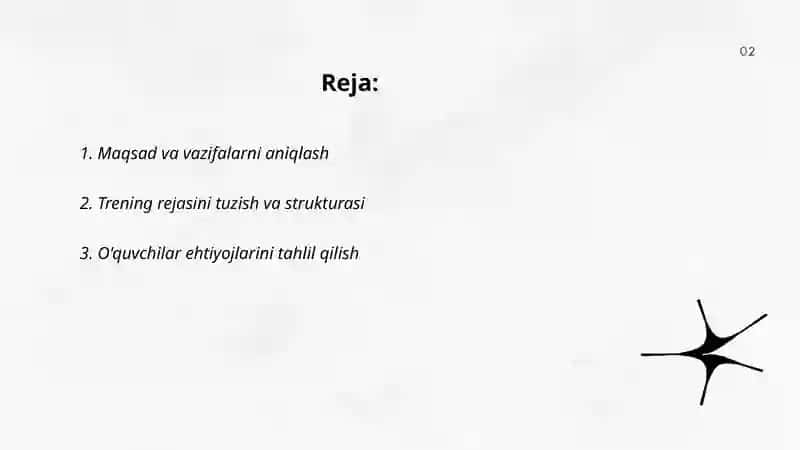 Treningni muhim jihatlari 2