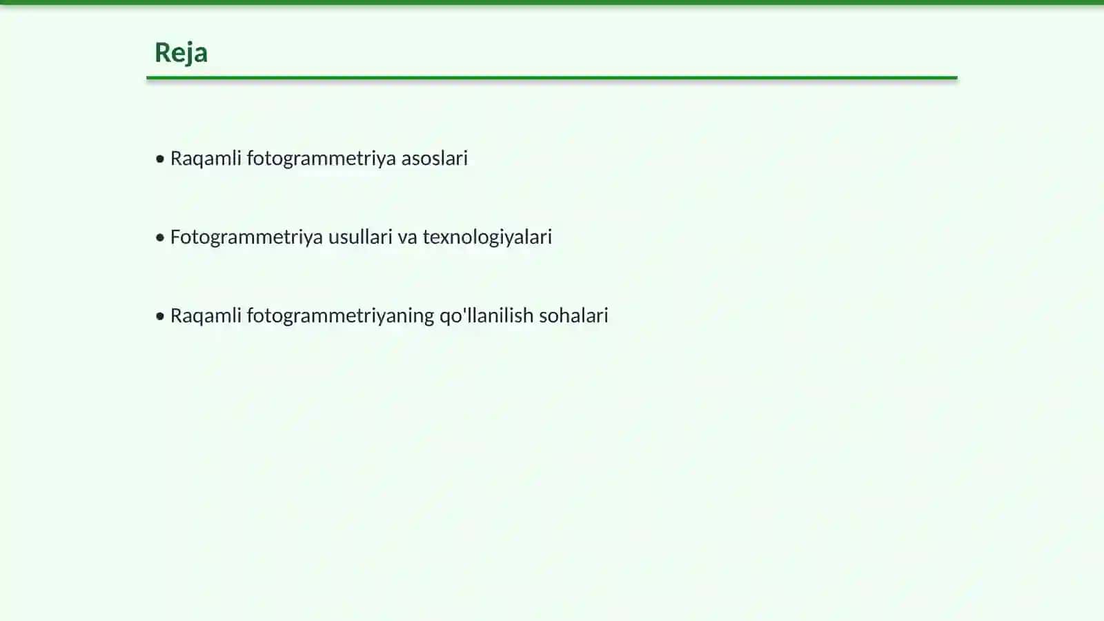 Raqamli fotogrammetriya haqida tushuncha 2