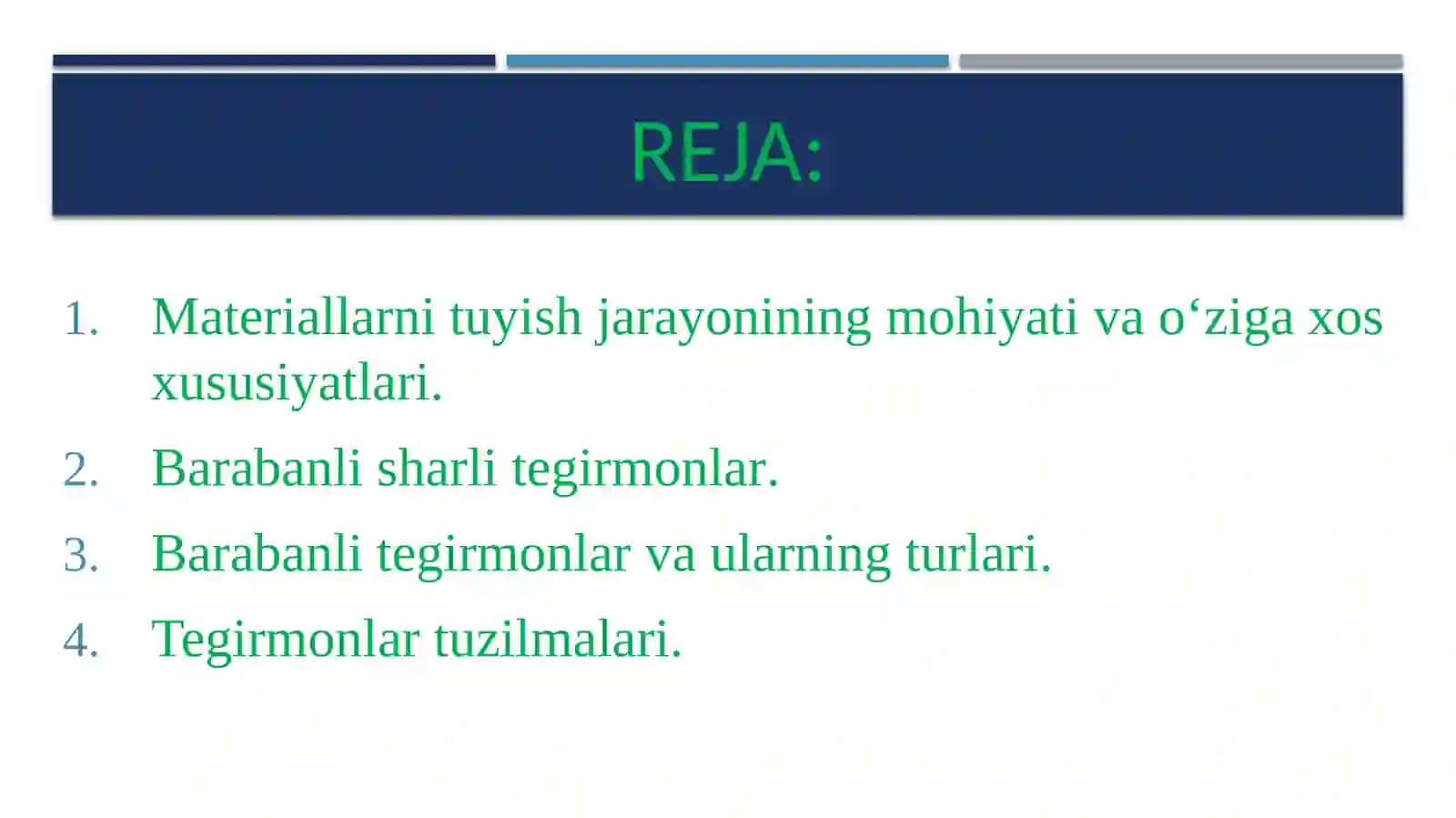 TEGIRMONLAR VA ULAR TURLARI 2