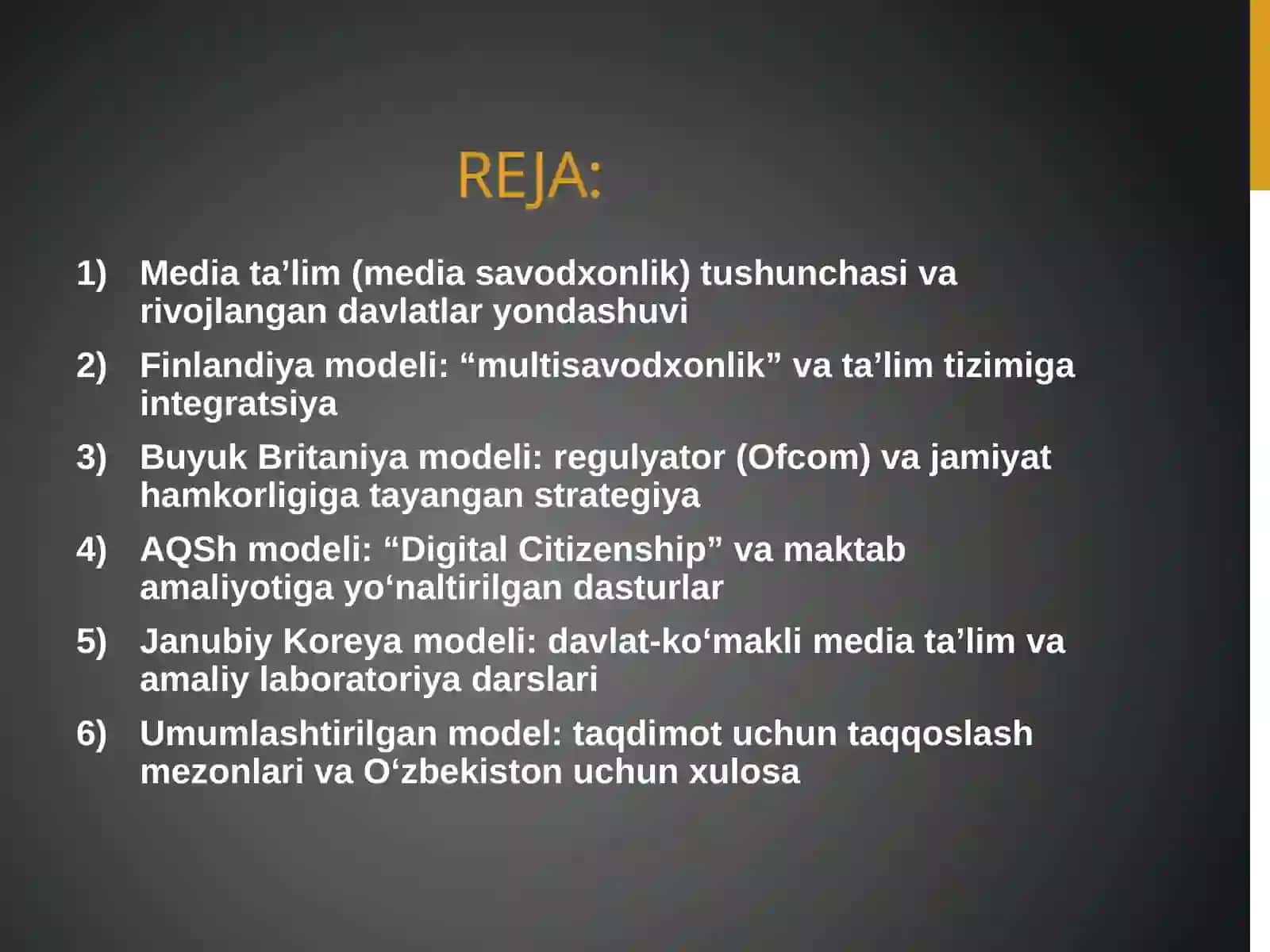 Rivojlangan davlatlar media taʼlimi modeli 2