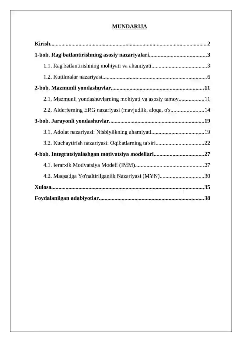 Mativatdiyaning asosiy yondashuvlari 2
