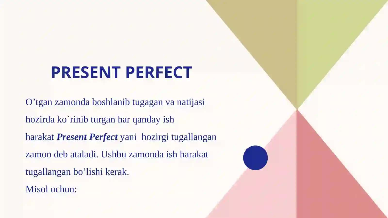 Present perfect 2