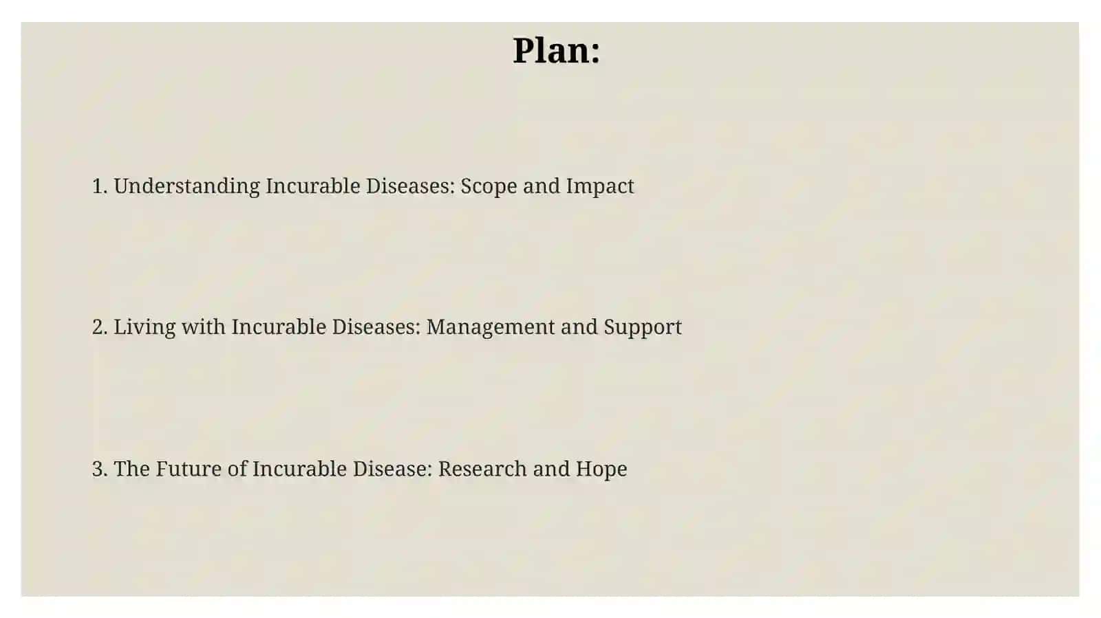 Understanding Incurable Diseases: Scope and Impact 2