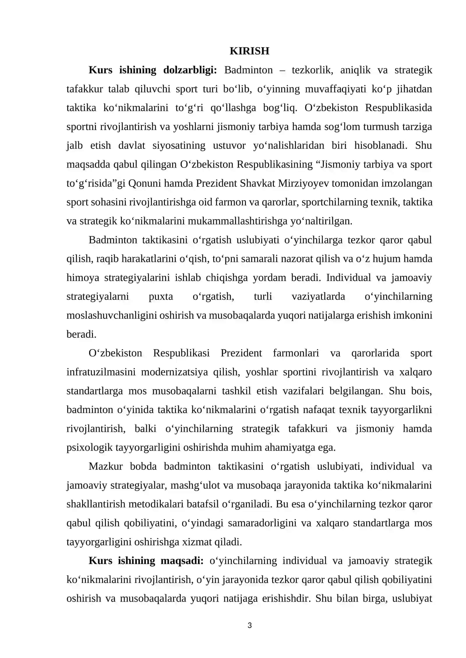 Badminton o‘yin taktikasi 2