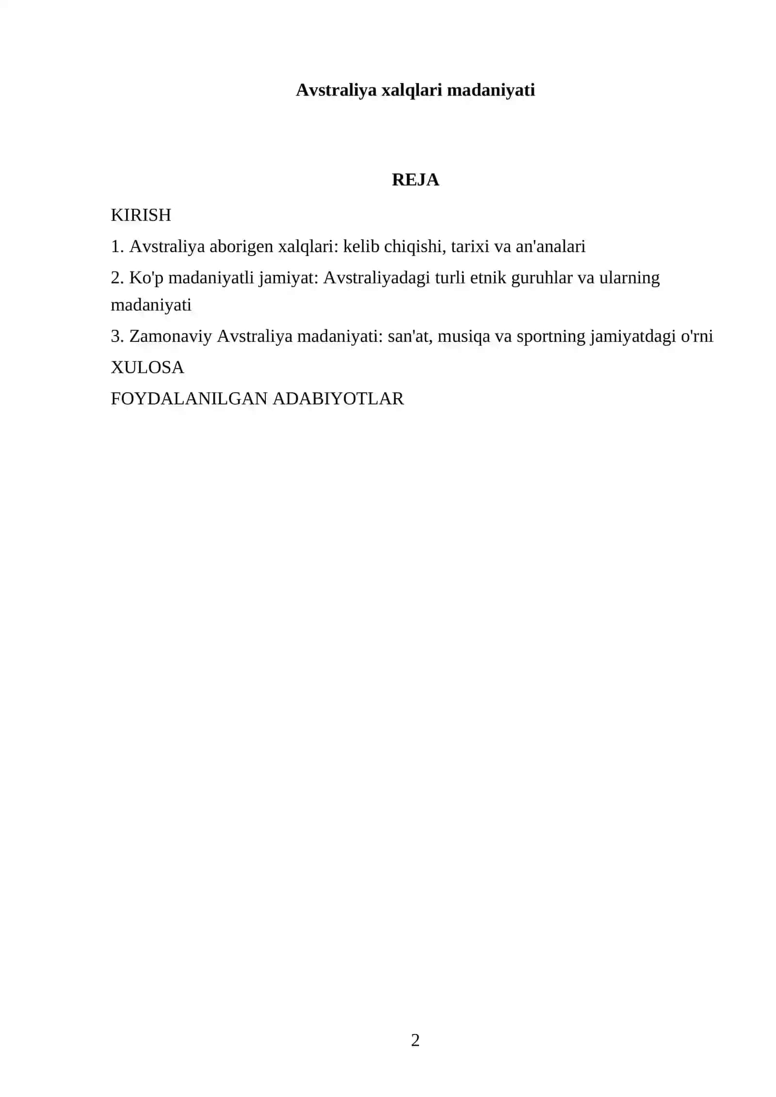 Avstraliya xalqlari madaniyati 2
