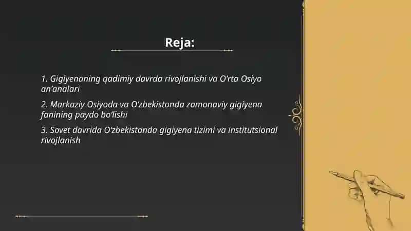 Gigiyenaning rivojlanish tarixi 2