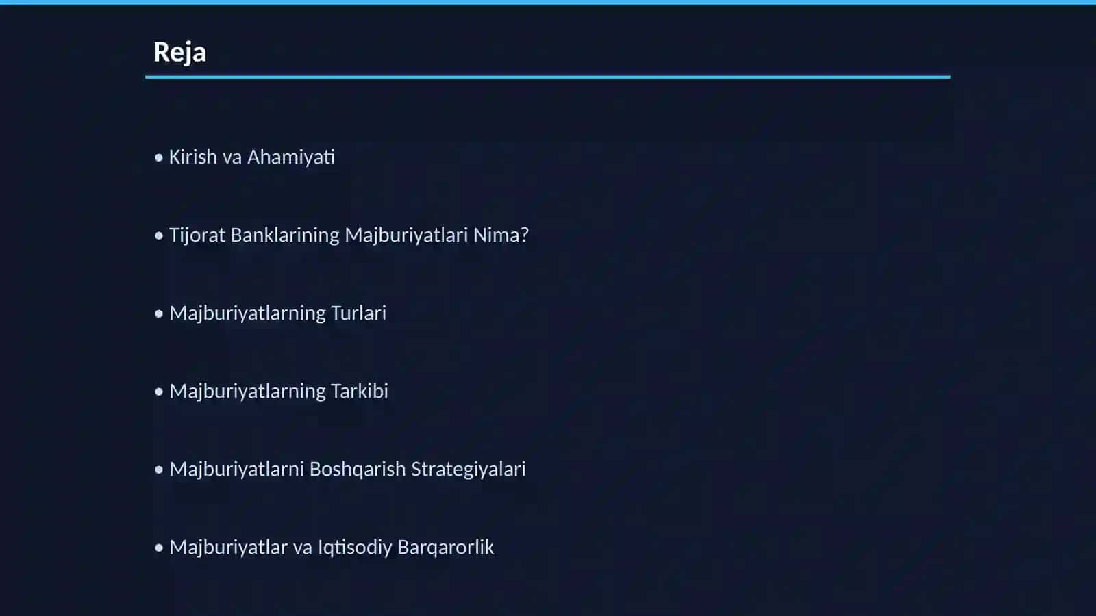Tijorat Banklarining Majburiyatlari 2
