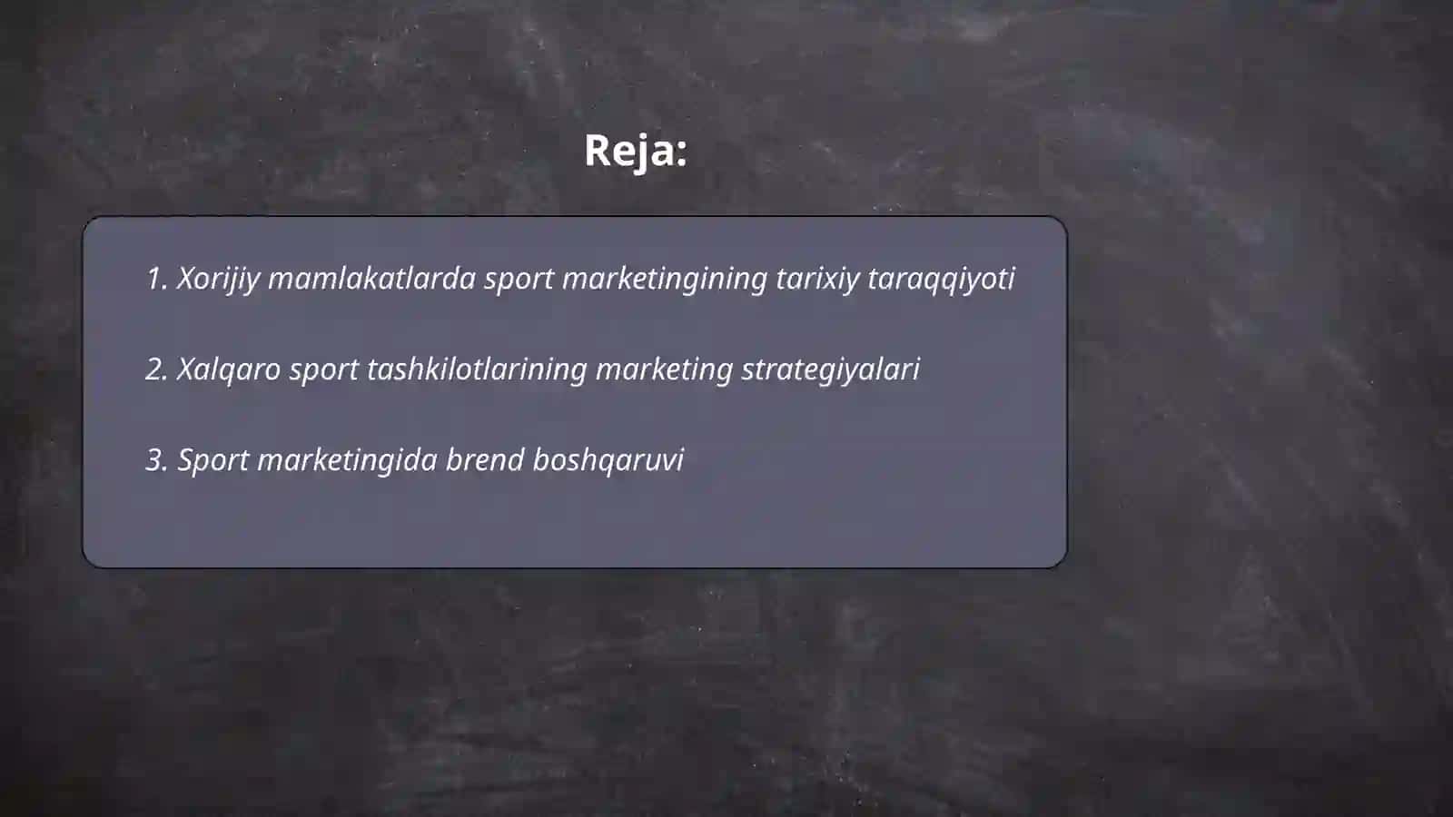 Xorijiy mamlakatlarda sport marketingining konsepsiyasi 2