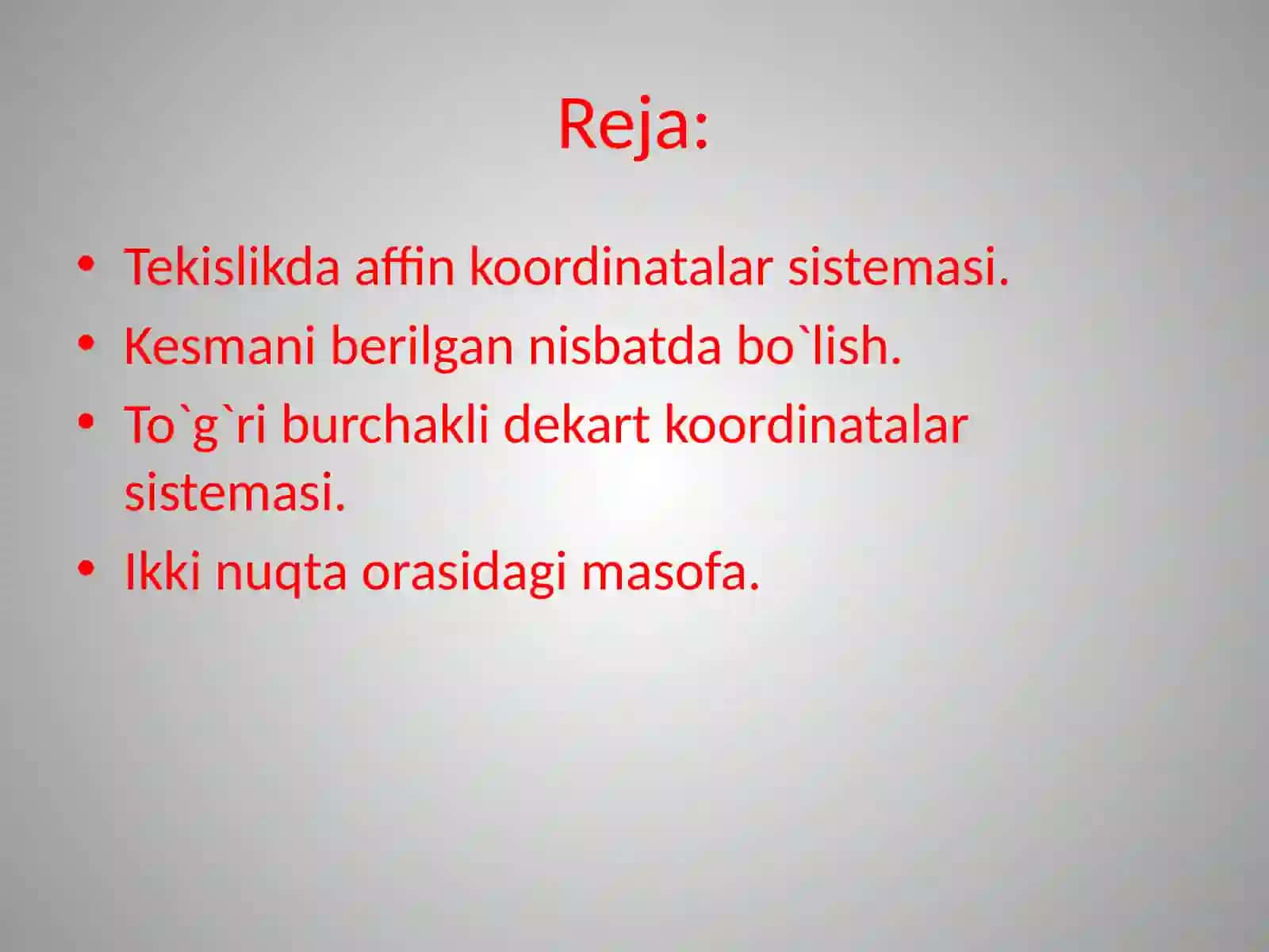 Tekislikdaaffinkoordinatalarsistemasi 2