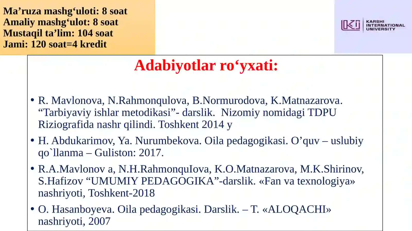 Oila pedagogikasi - fan sifatida 2