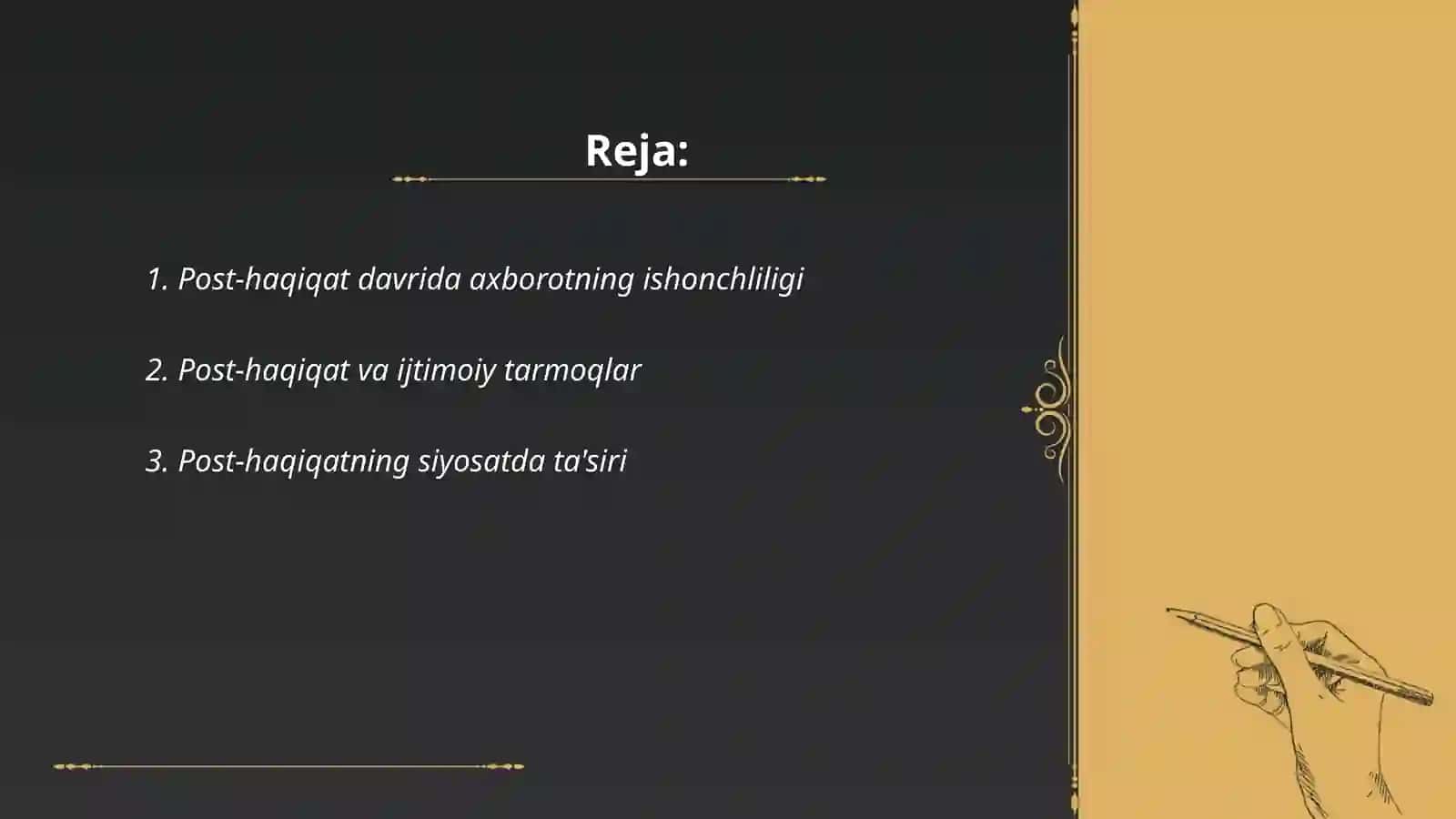 Post-haqiqat nima 2