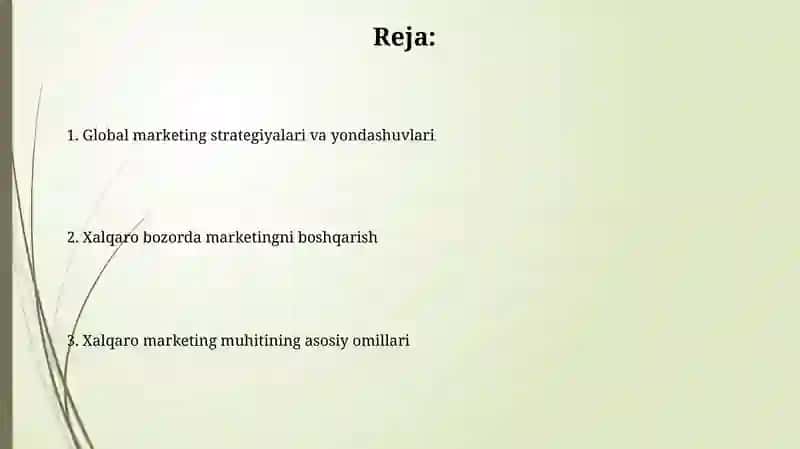 Xalqaro marketing muhiti 2