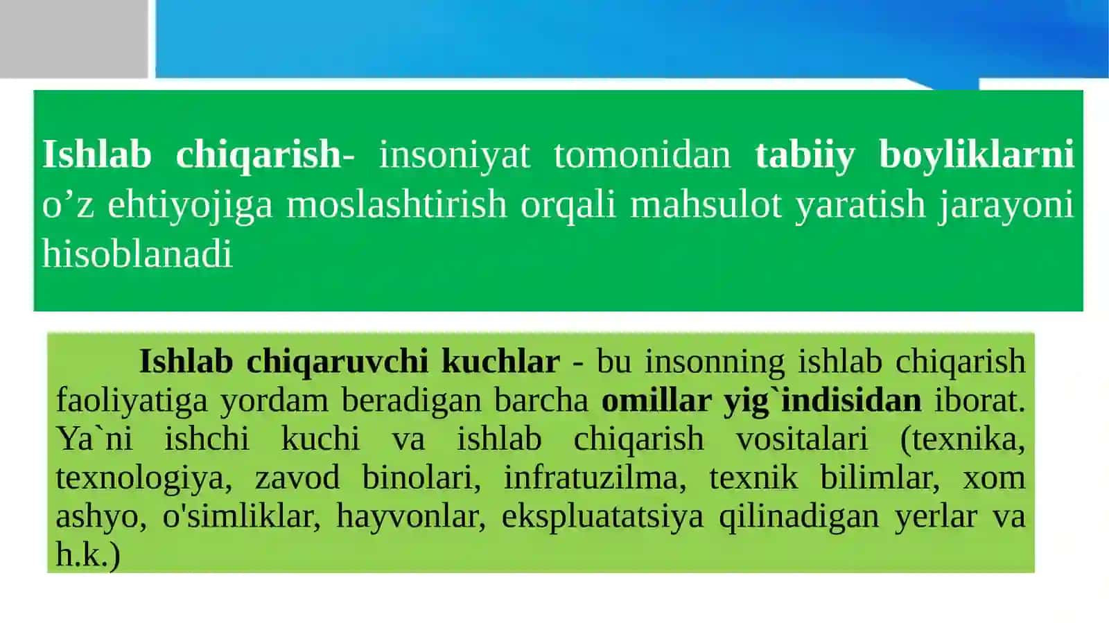 Ishlabchiqarish kuchlari va ularni joylashtirish 2