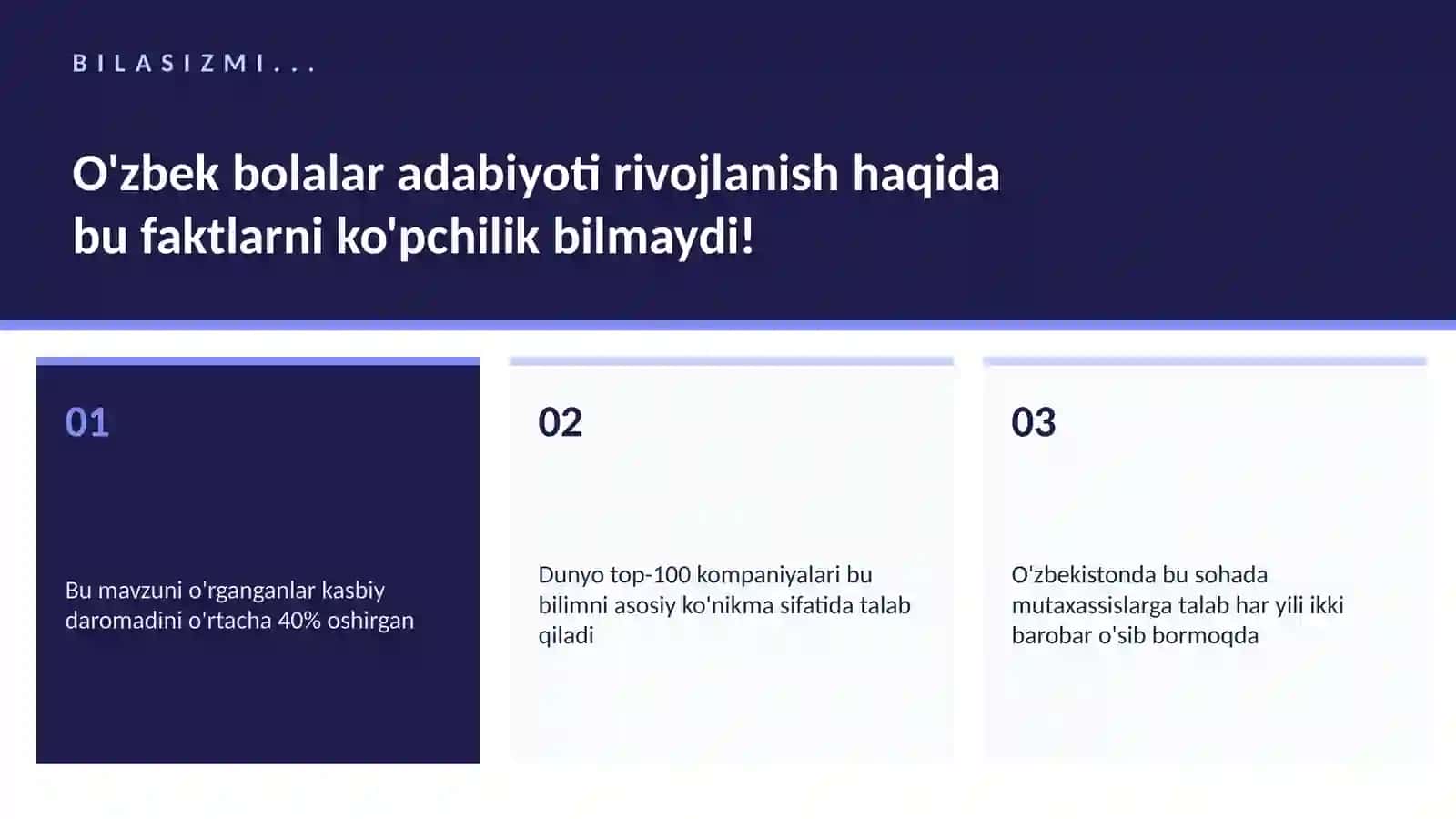 O'zbek bolalar adabiyoti rivojlanish 2