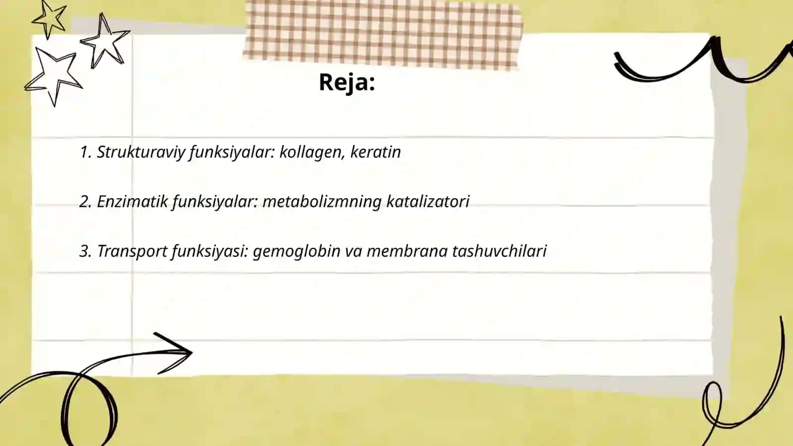 Oqsillarning funksiyasiyalari 2