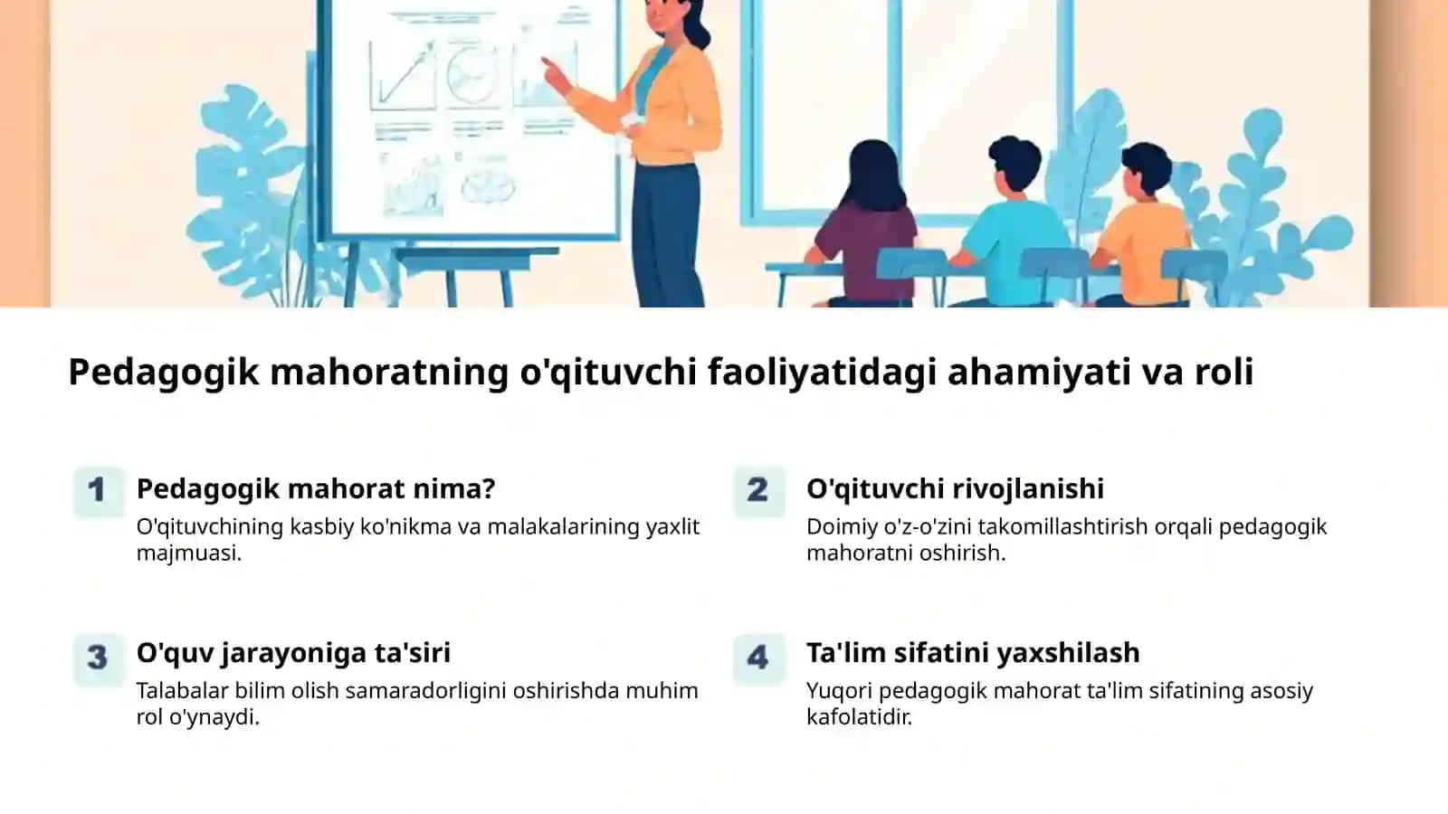 Pedagogik mahorat: o'qituvchi muvaffaqiyati kaliti 2
