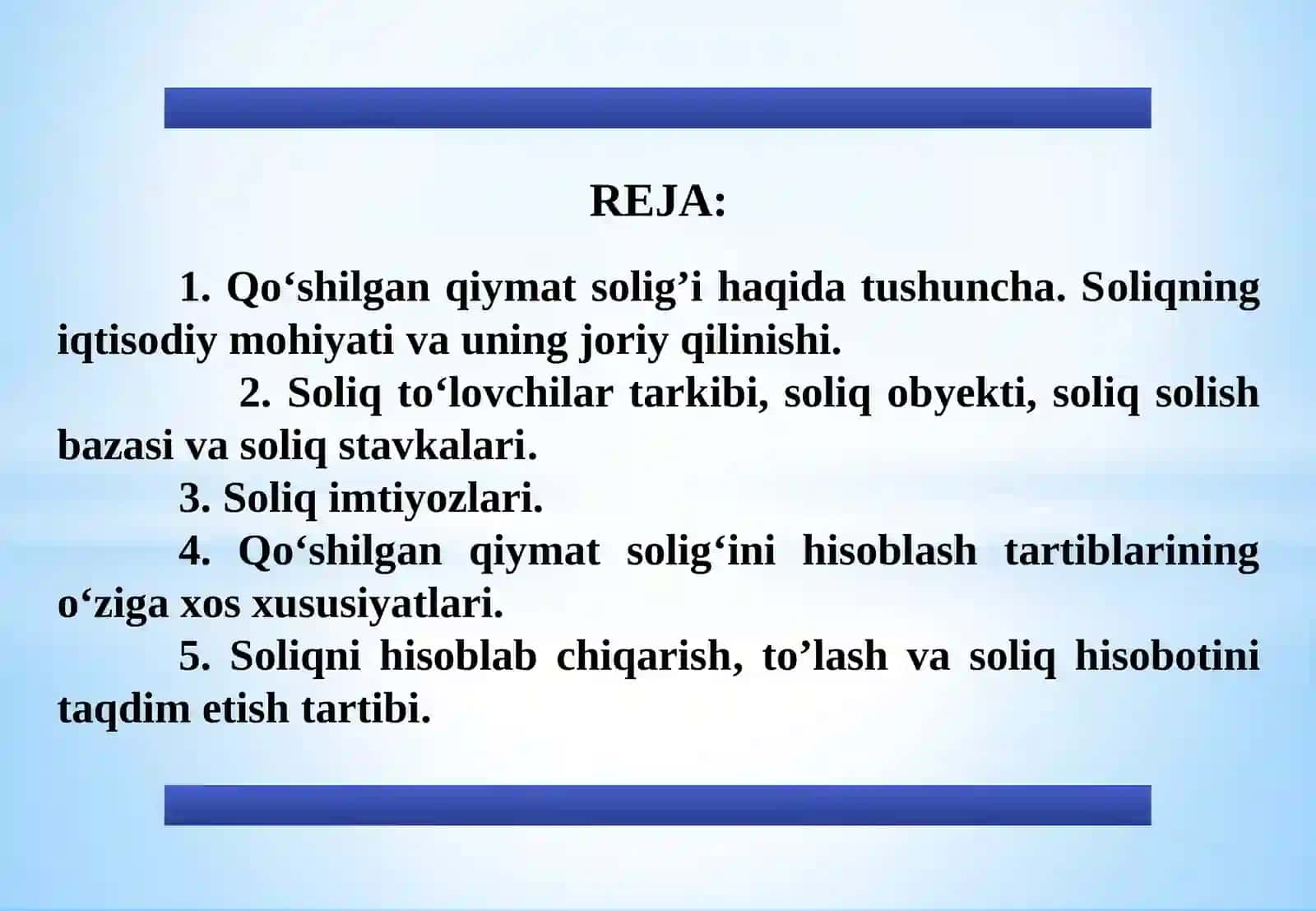 Qo‘shilgan qiymat solig‘i 2