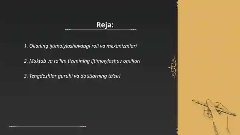 Ijtimoiylashuvning omillari va mexanizimlari 2