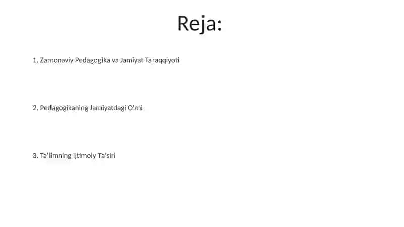 Pedagogikaning jamyatda tutgan o'rni 2
