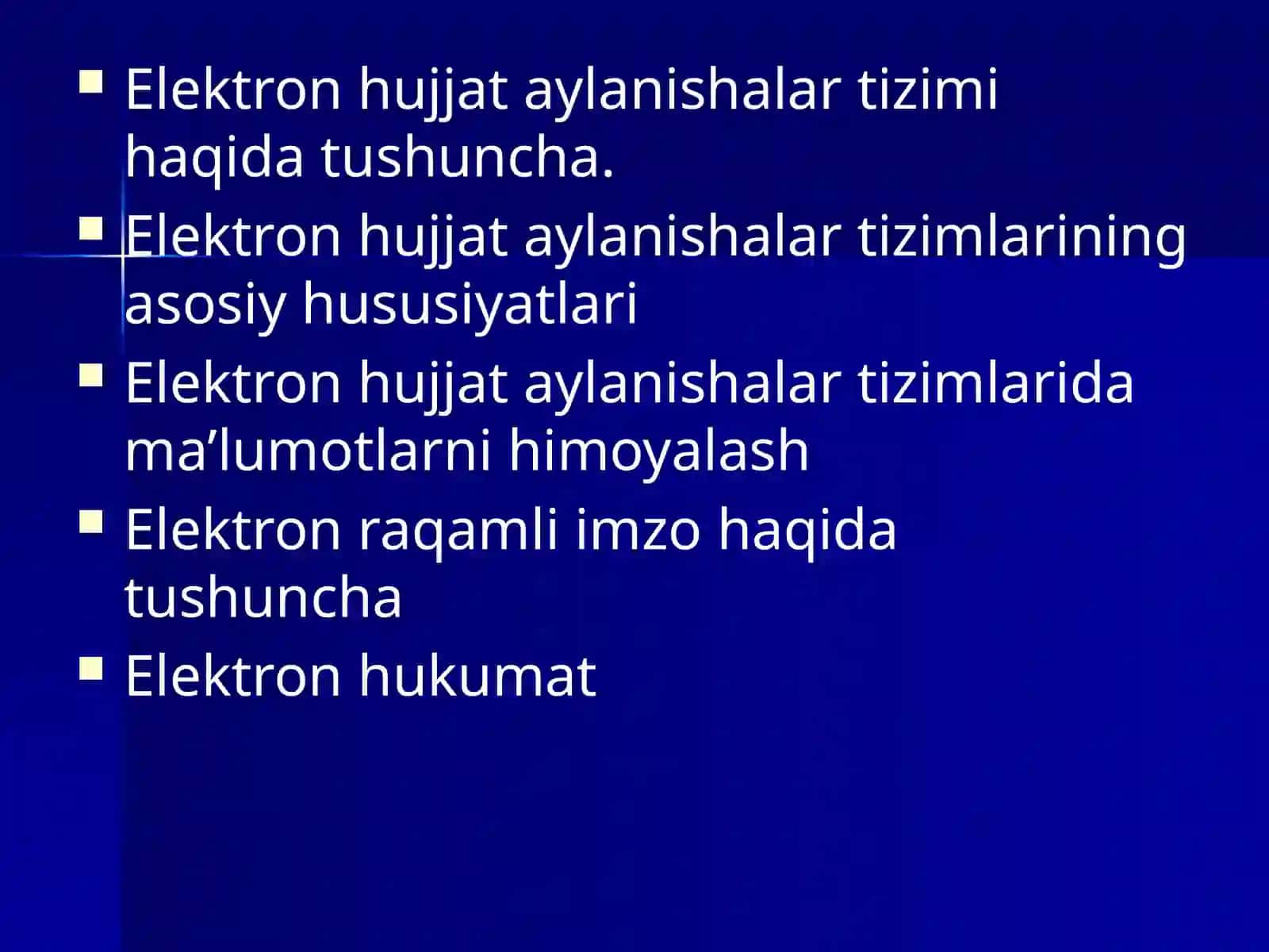 Elektron hujjat aratish usul va vositalari 2