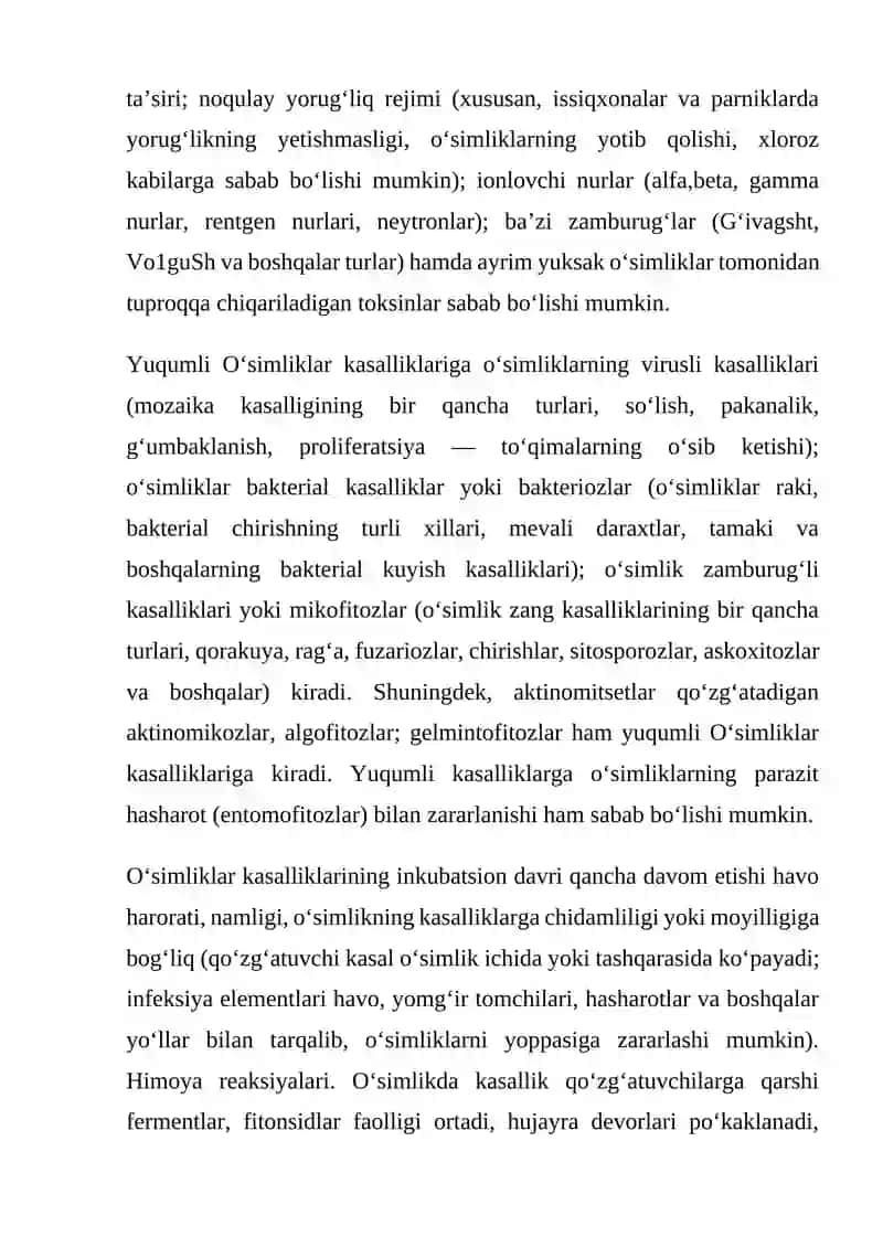 Oʻsimliklar kasalliklari 2