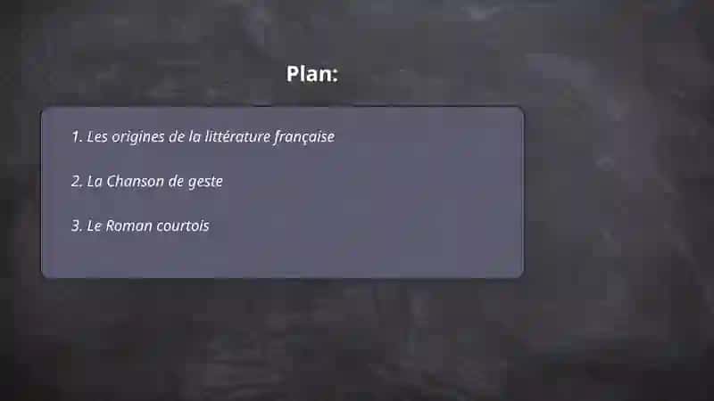 Introduction à la littérature française 2