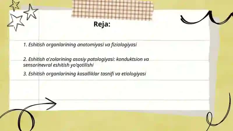 Eshitish a'zolarining asosiy patologiyasi 2