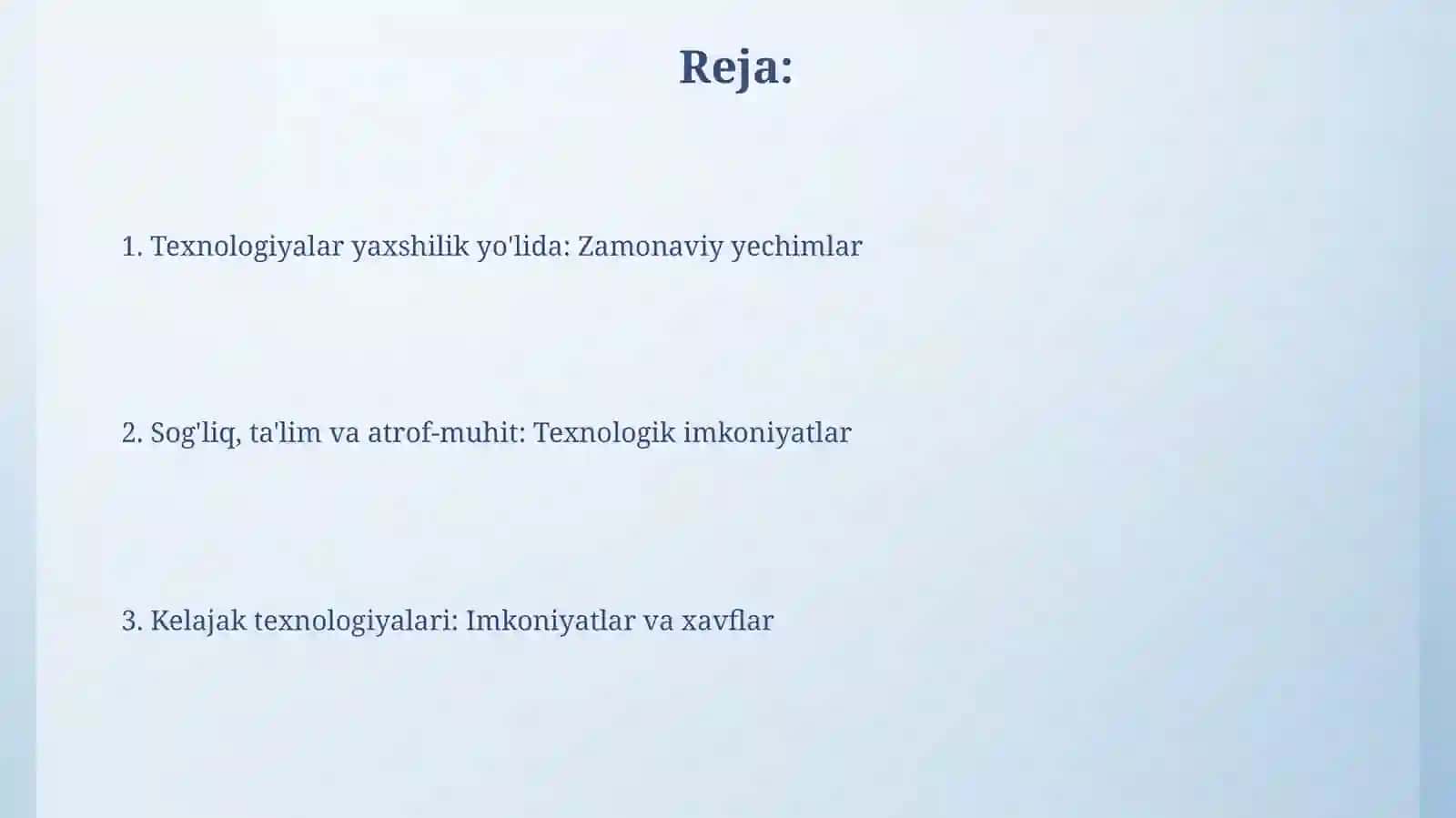 Zamonaviy texnologiyalar 2