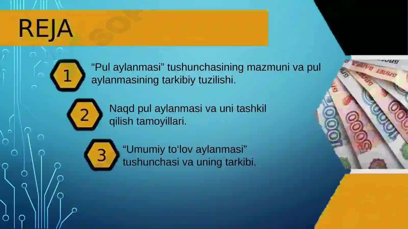 PUL AYLANMASI VA UNING TARKIBI 2