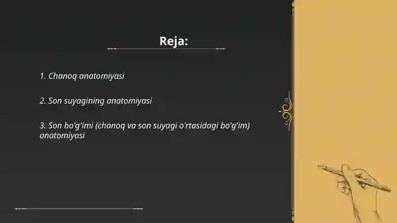 Chanoq va son suyagi 2